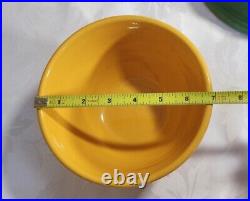 Vintage Bauer Pottery Ringware 3 Nesting Mixing Bowl Set