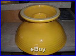 Vintage Bauer Pottery Ringware Chinese Yellow Pedestal Bowl-Restored