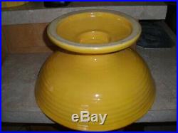 Vintage Bauer Pottery Ringware Chinese Yellow Pedestal Bowl Restored