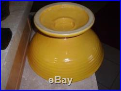 Vintage Bauer Pottery Ringware Chinese Yellow Pedestal Bowl-Restored