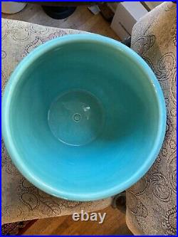 Vintage Bauer Pottery Ringware Jade Green Planter Vase Pot, 9 1/2