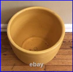 Vintage Bauer Pottery Ringware Yellow Planter Vase Pot Art Deco 10.5 x 12.5(2)