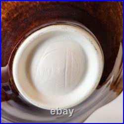 Vintage Bill Campbell Studio Pottery Handmade Drip Glaze Ceramic Bowls Set of 2