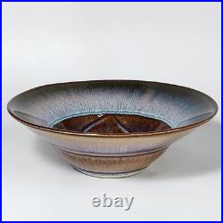 Vintage Bill Campbell Studio Pottery Handmade Drip Glaze Ceramic Bowls Set of 2 Vintage Bill Campbell Studio Pottery Handmade Drip Glaze Ceramic Bowls Set of 2