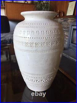 Vintage Bitossi Rimini Vase in White by Aldo Londi for The Pier