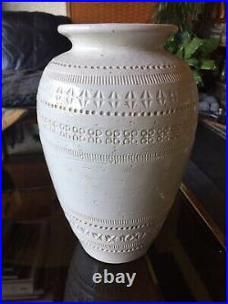 Vintage Bitossi Rimini Vase in White by Aldo Londi for The Pier