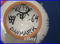 Vintage Bjorn Wiinblad Face Bowl (Pot) w Lid (Hat) Signed RARE Ca 1964 (#1)