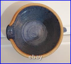 Vintage Blue JERRY BROWN Hamilton AL 8-94 Pottery Batter Bowl Perfect