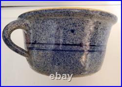 Vintage Blue JERRY BROWN Hamilton AL 8-94 Pottery Batter Bowl Perfect