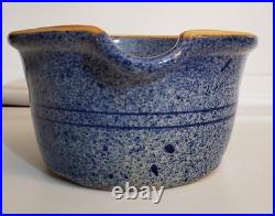 Vintage Blue JERRY BROWN Hamilton AL 8-94 Pottery Batter Bowl Perfect