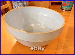 Vintage Blue Shoulder Bowl 12 D x 5 H Stoneware Pottery