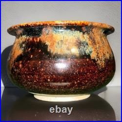 Vintage Boho Studio Pottery Stoneware Bowl 3x5.5