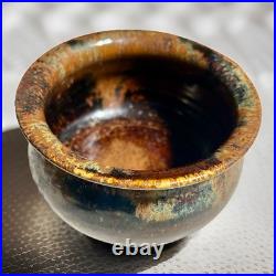 Vintage Boho Studio Pottery Stoneware Bowl 3x5.5