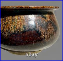 Vintage Boho Studio Pottery Stoneware Bowl 3x5.5