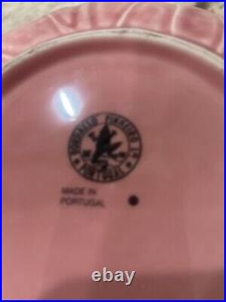 Vintage Bordallo Pinheiro Pink Cabbage Large Salad Serving Bowl 11.5