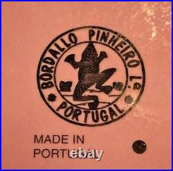 Vintage Bordallo Pinheiro Pink Cabbage Tall Salad Serving Bowl 11.5