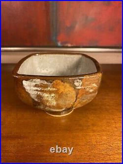 Vintage Brent Bennett Small Footed Bowl Abstract Glaze