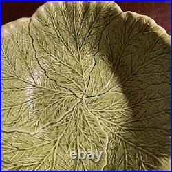 Vintage CAILF. USA Pottery Cabbage 13 In Bowl With 4-6 In Matching Bowls