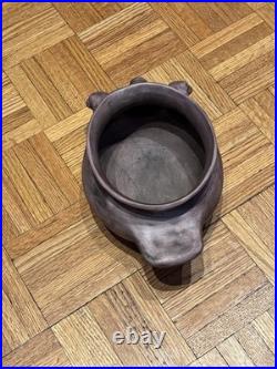 Vintage Cahokia Mounds Ceramic Beaver Effigy Bowl Pot SM 11 LARGE