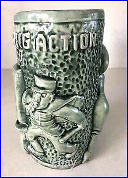 Vintage California Pottery Dorothy Kindell Signed Rare No. 4 Delaying Action