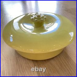 Vintage California Pottery Lazy Susan Serving Wm Frazier MCM Green Covered Bowl