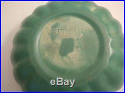 Vintage Catalina Island 12 Green Scallop Bowl