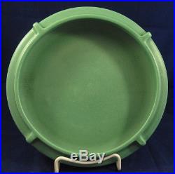 Vintage Catalina Island Art Pottery Matte Green Bowl Four Tabs Arts Crafts 1930s