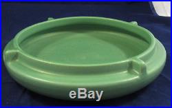 Vintage Catalina Island Art Pottery Matte Green Bowl Four Tabs Arts Crafts 1930s