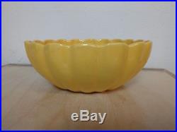 Vintage Catalina Island Pottery Large Yellow Bowl Bottom Marked No Damage