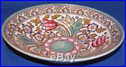 Vintage Charlotte Rhead Bursley Ware Tulip Design Large Shallow Fruit Bowl