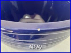 Vintage Cobalt Blue fiestaware nesting bowl #7 original with bottom rings