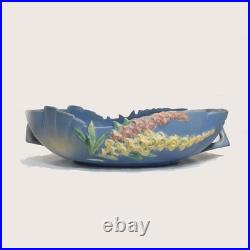 Vintage, Collectible Blue Roseville Foxglove Console Bowl 15 Wide