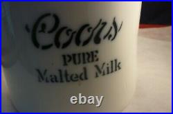 Vintage Crock Coors Pure Malted Milk Pottery Large Beer Bar Man Cave