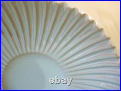 Vintage Danish Art Pottery Eslau Large 34cm Ribbed Platter Bowl