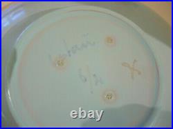 Vintage Danish Art Pottery Eslau Large 34cm Ribbed Platter Bowl