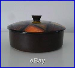 Vintage Danish Modern Bitossi Lidded Bowl Aldo Londi MCM Rosenthal Londi