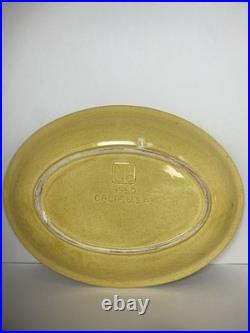 Vintage DeForest of California Soup Tureen Full Set Yellow Ivy Motif Mid Century