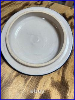 Vintage Dorchester Pottery Blueberry Covered Dish Bowl Stoneware