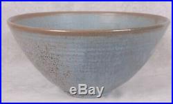 Vintage Dorothy Cole Auman Seagrove Pottery N Carolina Large Blue Punch Bowl