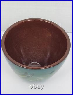 Vintage Early Polia Pillin Ceramic Pottery Bowl 2 Women And Fish