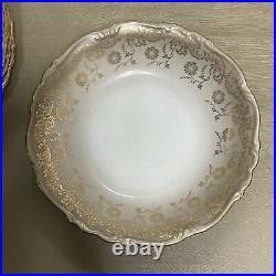 Vintage Eberthal Bavaria China Soup Bowl Set Of 12 (West Germany)
