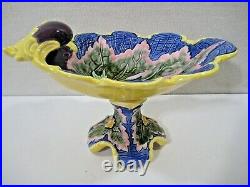 Vintage Eichwald Pedestal Bowl Art Nouveau #4197 Czechoslovakia Numbered Limited