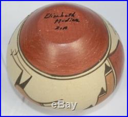 Vintage Elizabeth Medina Zia Pueblo Native American Southwest Pottery Pot Bowl