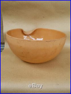 Vintage Elsa Peretti for TIFFANY Terracotta Thumbprint Bowl 9.5 Italy