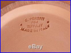 Vintage Elsa Peretti for TIFFANY Terracotta Thumbprint Bowl 9.5 Italy
