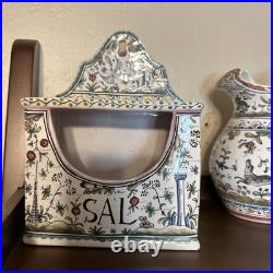 Vintage Estrela de Conimbriga Portugal Hand Painted Large Tureen 43 SEC XVII IB