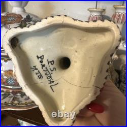 Vintage Estrela de Conimbriga Portugal Hand Painted Large Tureen 43 SEC XVII IB