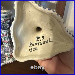 Vintage Estrela de Conimbriga Portugal Hand Painted Large Tureen 43 SEC XVII IB