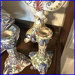 Vintage Estrela de Conimbriga Portugal Hand Painted Large Tureen 43 SEC XVII IB