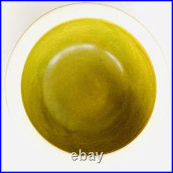 Vintage European Studio Pottery Bowl Olive Green Brown, Modern 70s Masculine Art